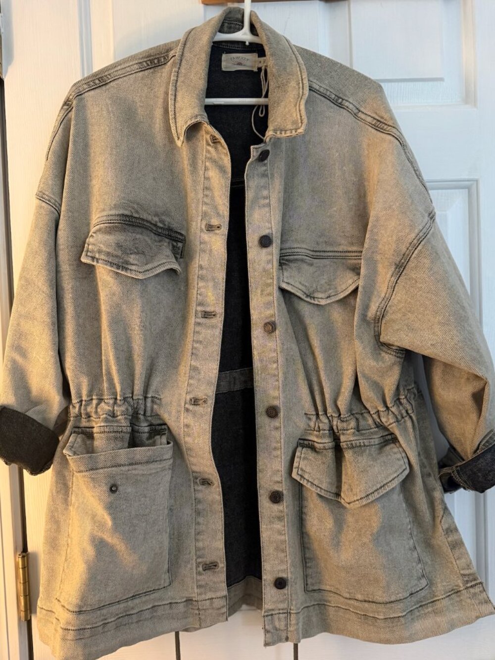 Faherty Sunwashed Denim Utility Jacket - Picture 2 of 4
